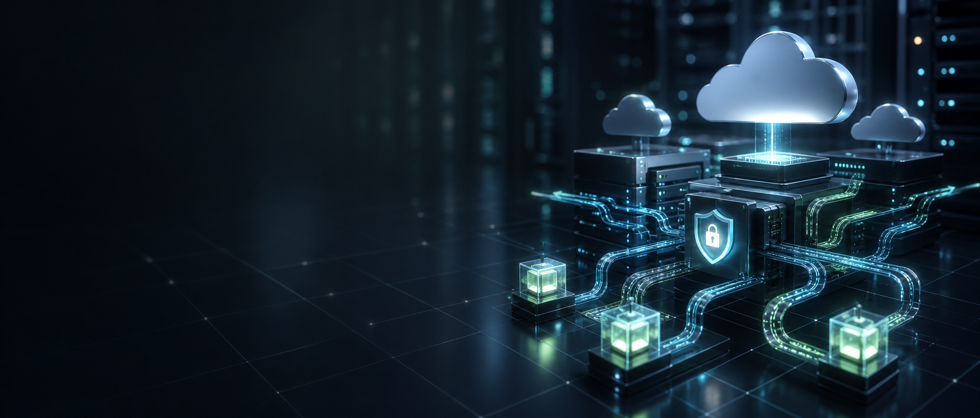 Abstract cloud infrastructure and secure AI routing paths